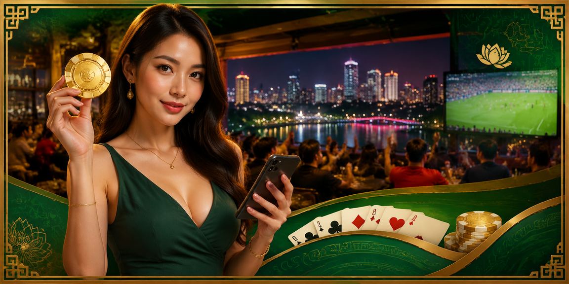 Trò chơi bài tại Hà Nội với người chơi đang tận hưởng đặc quyền VIP