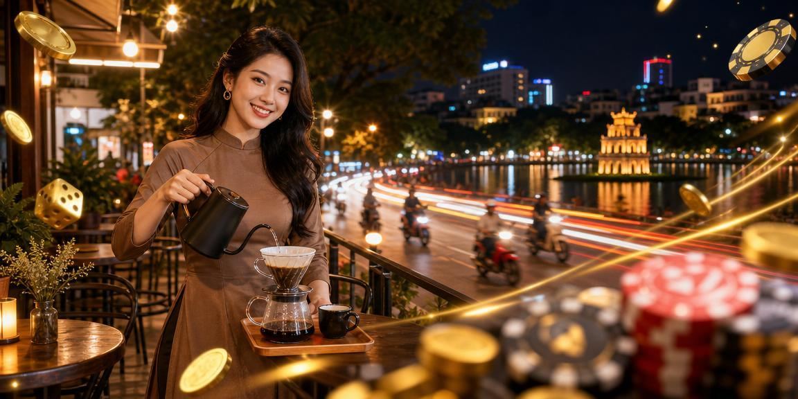 Người dùng tại Hà Nội kiểm tra cashback và thưởng khuyến mãi bên ly cà phê